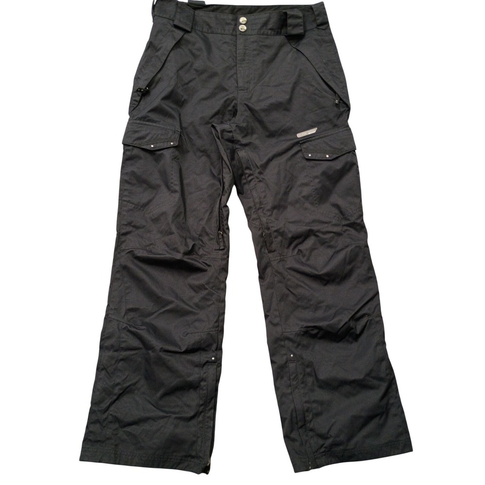 Sims Snowboarding Women's Medium Black Cargo Insulated Ski Snowboard Pants